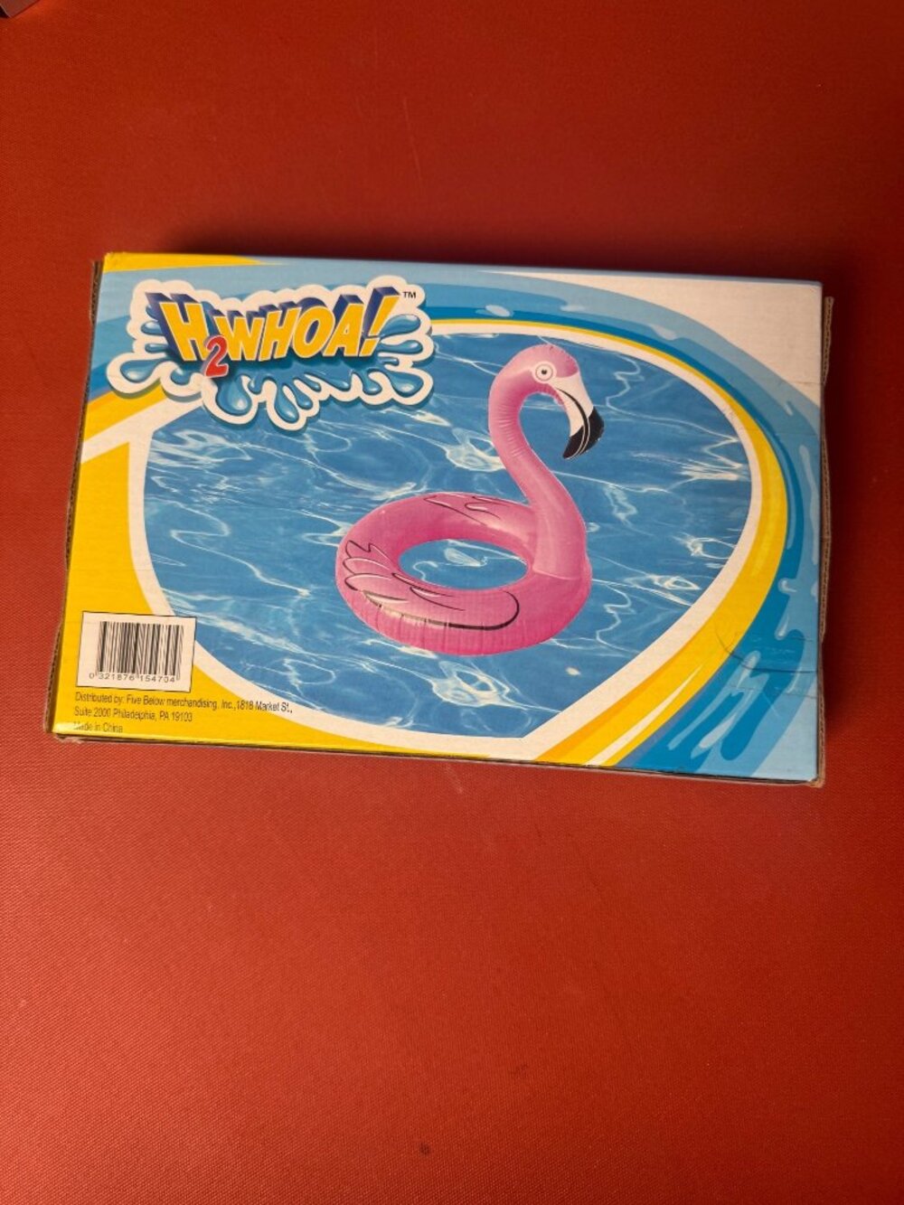 H2Whoa! Flamingo Inflatable Tube Pool Float 38 Inches Pink Summer Fun - Picture 3 of 4